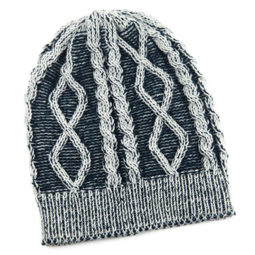 Unisex Strick Kabel Print Jacquard Winter warme Mütze Beanie (HW151)